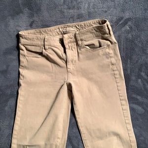 Tan American Eagle high rise jeggings, size 4